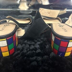 Katy Perry Colorful Block Heel Sandals